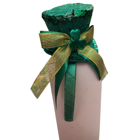 Natasha Women's Hair Accessory One Size Green Gold St. Patrick's Day Headband - Picture 4 of 5